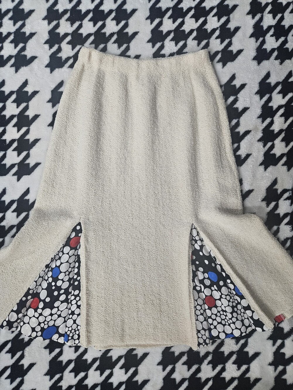 Vintage Adolfo at Saks Fifth Avenue Cream wool Skirt Suit Set – Made in USA - Picture 3 of 10